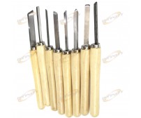 8pc Wood Lathe Chisel Set Skew Spear Point Round Nose Gouge Parting Tool